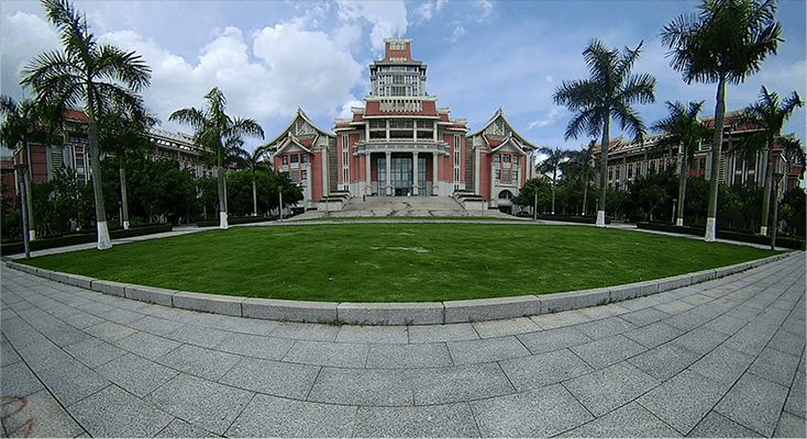 180°panoramic mini bullet camera photo of a library