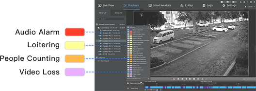 intelligent playback of Milesight VMS