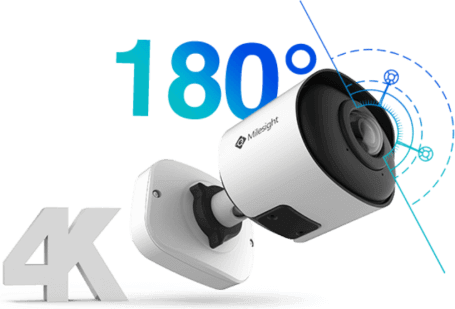 180° panoramic bullet camera, 180 ip camera