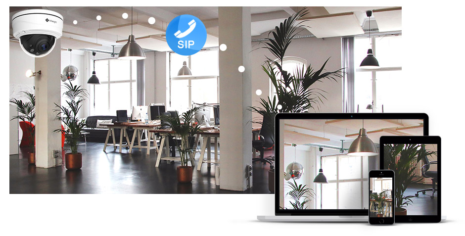 Milesight SIP Network Camera enables monitoring anytime and anywhere